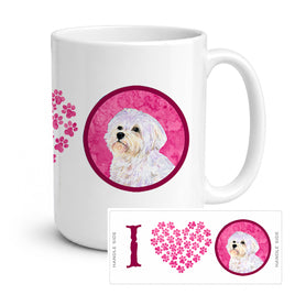 Caroline's Treasures SS4757-PK-CM15 Maltese Coffee Mug 15 ounce SS4757, 15 ounce, multicolor