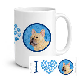 Caroline's Treasures SS4761-BU-CM15 French Bulldog Coffee Mug 15 ounce SS4761, 15 ounce, multicolor