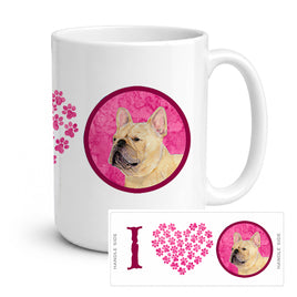 Caroline's Treasures SS4761-PK-CM15 French Bulldog Coffee Mug 15 ounce SS4761, 15 ounce, multicolor