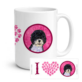 Caroline's Treasures SS4766-PK-CM15 Portuguese Water Dog Coffee Mug 15 ounce SS4766, 15 ounce, multicolor