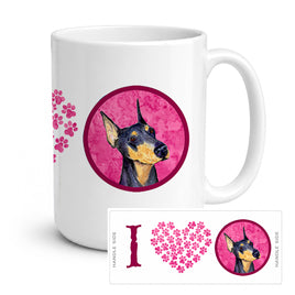 Caroline's Treasures SS4771-PK-CM15 Doberman Coffee Mug 15 ounce SS4771, 15 ounce, multicolor