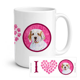 Caroline's Treasures SS4776-PK-CM15 Clumber Spaniel Coffee Mug 15 ounce SS4776, 15 ounce, multicolor