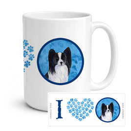 Caroline's Treasures SS4781-BU-CM15 Papillon Coffee Mug 15 ounce SS4781, 15 ounce, multicolor
