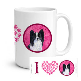 Caroline's Treasures SS4781-PK-CM15 Papillon Coffee Mug 15 ounce SS4781, 15 ounce, multicolor