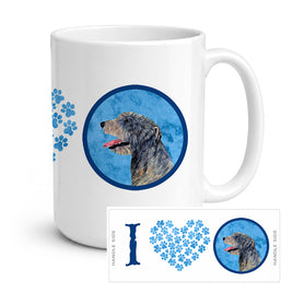 Caroline's Treasures SS4782-BU-CM15 Irish Wolfhound Coffee Mug 15 ounce SS4782, 15 ounce, multicolor