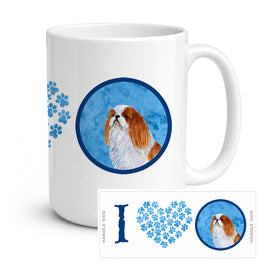 Caroline's Treasures SS4783-BU-CM15 English Toy Spaniel Coffee Mug 15 ounce SS4783, 15 ounce, multicolor