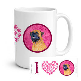 Caroline's Treasures SS4796-PK-CM15 Mastiff Coffee Mug 15 ounce SS4796, 15 ounce, multicolor
