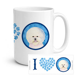 Caroline's Treasures SS4802-BU-CM15 Bichon Frise Coffee Mug 15 ounce SS4802, 15 ounce, multicolor