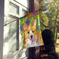 Corgi Easter Eggtravaganza Flag Canvas House Size