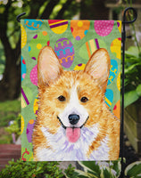 Corgi Easter Eggtravaganza Flag Garden Size