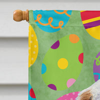 Clumber Spaniel Easter Eggtravaganza Flag Canvas House Size
