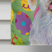 Clumber Spaniel Easter Eggtravaganza Flag Canvas House Size