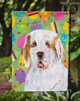 Clumber Spaniel Easter Eggtravaganza Flag Garden Size