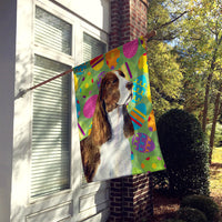 Springer Spaniel Easter Eggtravaganza Flag Canvas House Size