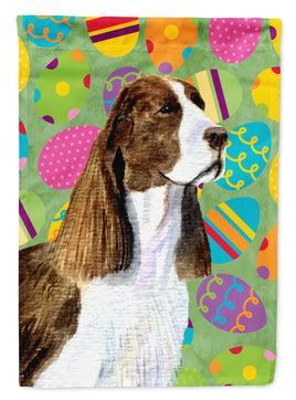 Springer Spaniel Easter Eggtravaganza Flag Garden Size
