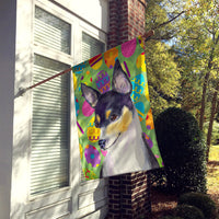 Chihuahua Easter Eggtravaganza Flag Canvas House Size