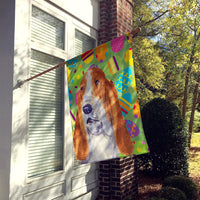 Basset Hound Easter Eggtravaganza Flag Canvas House Size