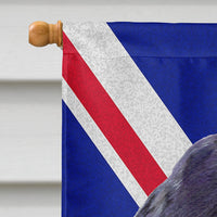 Cocker Spaniel with English Union Jack British Flag Flag Canvas House Size SS4913CHF