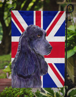 Cocker Spaniel with English Union Jack British Flag Flag Garden Size SS4913GF