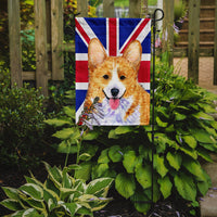 Corgi with English Union Jack British Flag Flag Garden Size SS4928GF