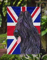 Briard with English Union Jack British Flag Flag Garden Size SS4931GF