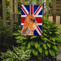 Brussels Griffon with English Union Jack British Flag Flag Garden Size