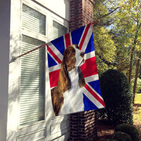 Springer Spaniel with English Union Jack British Flag Flag Canvas House Size SS4955CHF