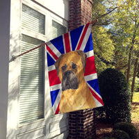 Bullmastiff with English Union Jack British Flag Flag Canvas House Size SS4959CHF