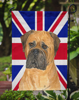 Bullmastiff with English Union Jack British Flag Flag Garden Size SS4959GF