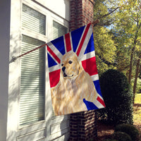 Cocker Spaniel Buff with English Union Jack British Flag Flag Canvas House Size SS4964CHF