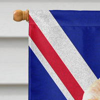 Cocker Spaniel Buff with English Union Jack British Flag Flag Canvas House Size SS4964CHF