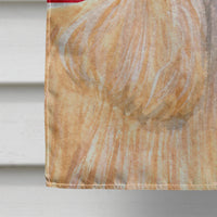 Cocker Spaniel Buff with English Union Jack British Flag Flag Canvas House Size SS4964CHF