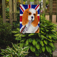 Cavalier Spaniel with English Union Jack British Flag Flag Garden Size SS4969GF
