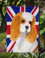 Cavalier Spaniel with English Union Jack British Flag Flag Garden Size SS4969GF
