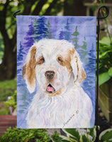 Clumber Spaniel Flag Garden Size