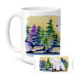 Caroline's Treasures SS8010CM15 Bichon Frise Coffee Mug, 15 ounce, multicolor