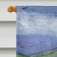 Bichon Frise Flag Canvas House Size