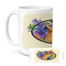 Caroline's Treasures SS8041CM15 Pharaoh Hound Coffee Mug, 15 ounce, multicolor