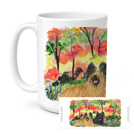 Caroline's Treasures SS8045CM15 Briard Coffee Mug, 15 ounce, multicolor