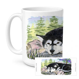 Caroline's Treasures SS8062CM15 Alaskan Malamute Coffee Mug, 15 ounce, multicolor