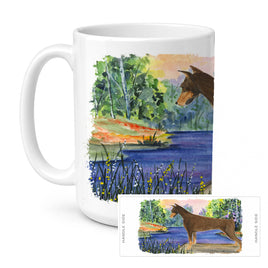 Caroline's Treasures SS8066CM15 Doberman Coffee Mug, 15 ounce, multicolor
