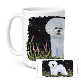 Caroline's Treasures SS8143CM15 Bichon Frise Coffee Mug, 15 ounce, multicolor