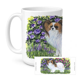 Caroline's Treasures SS8153CM15 Papillon Coffee Mug, 15 ounce, multicolor