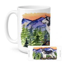Caroline's Treasures SS8157CM15 Alaskan Malamute Coffee Mug, 15 ounce, multicolor