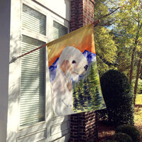 Bedlington Terrier Flag Canvas House Size