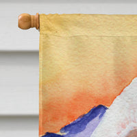 Bedlington Terrier Flag Canvas House Size