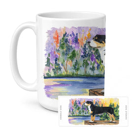 Caroline's Treasures SS8160CM15 Greater Swiss Mountain Dog Coffee Mug, 15 ounce, multicolor