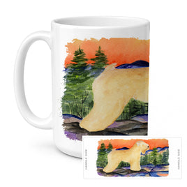 Caroline's Treasures SS8182CM15 Wheaten Terrier Soft Coated Coffee Mug, 15 ounce, multicolor