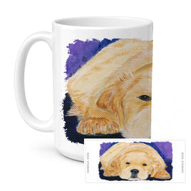 Caroline's Treasures SS8212CM15 Golden Retriever Coffee Mug, 15 ounce, multicolor