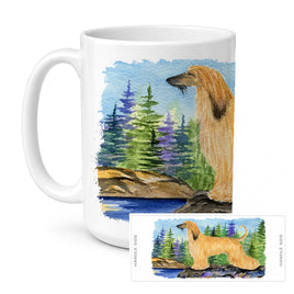 Caroline's Treasures SS8220CM15 Afghan Hound Coffee Mug, 15 ounce, multicolor